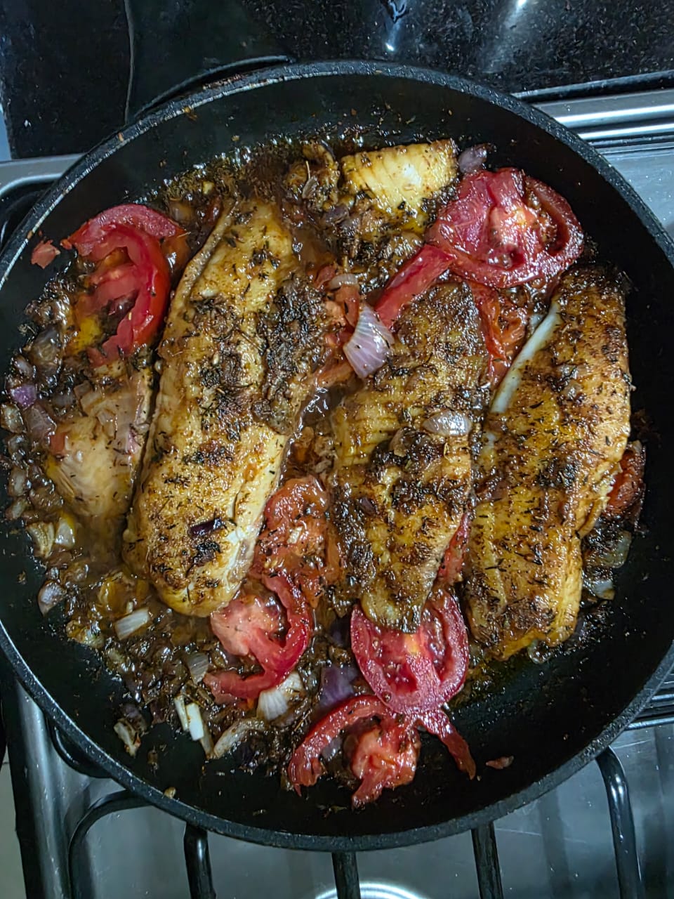 Grilled fish at Orisirisi